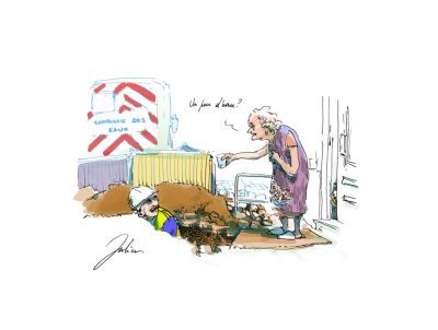 ° un peu d'eau? °