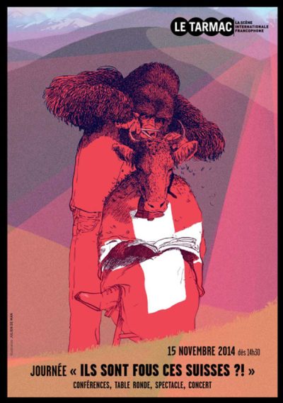 LE TARMAC theater (2014) illustration for a flyer