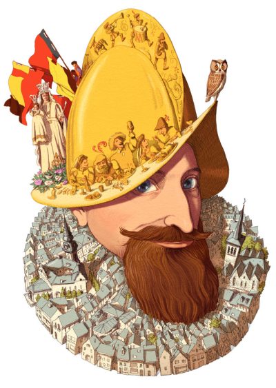 FETES HISTORIQUES DU FESTIN (2013) illustration for the poster