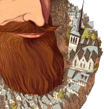 FETES HISTORIQUES DU FESTIN (2013) illustration for the poster