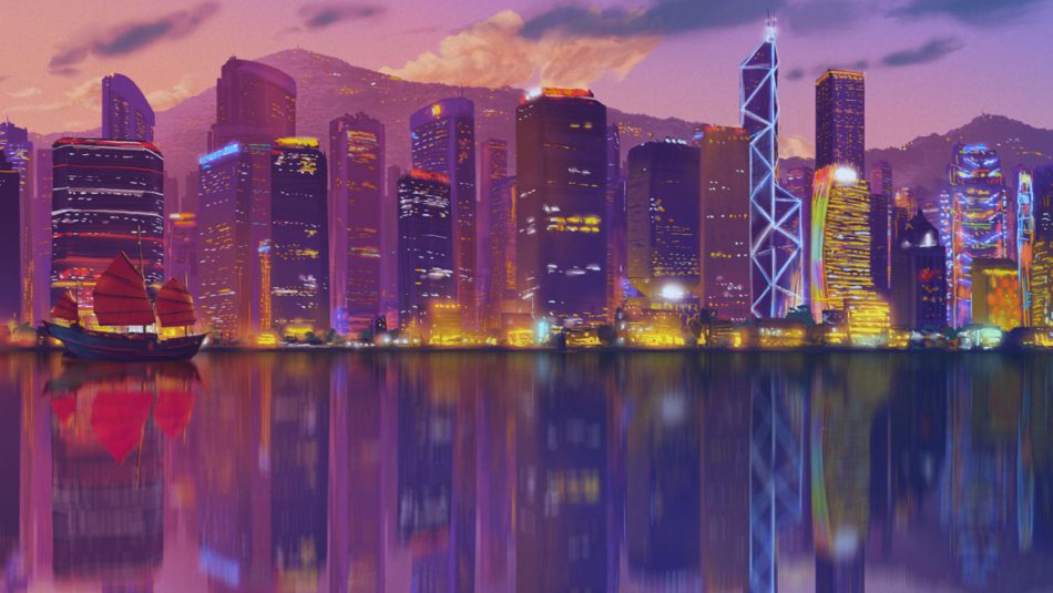 HSBC HONG KONG SEVENS 2016 Descends - concept art -- Blink Ink