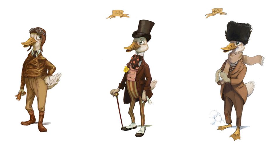 SWEDBANK Under The Oak Tree - color -- Aardman (character design and drawing by Félicie Haymoz)
